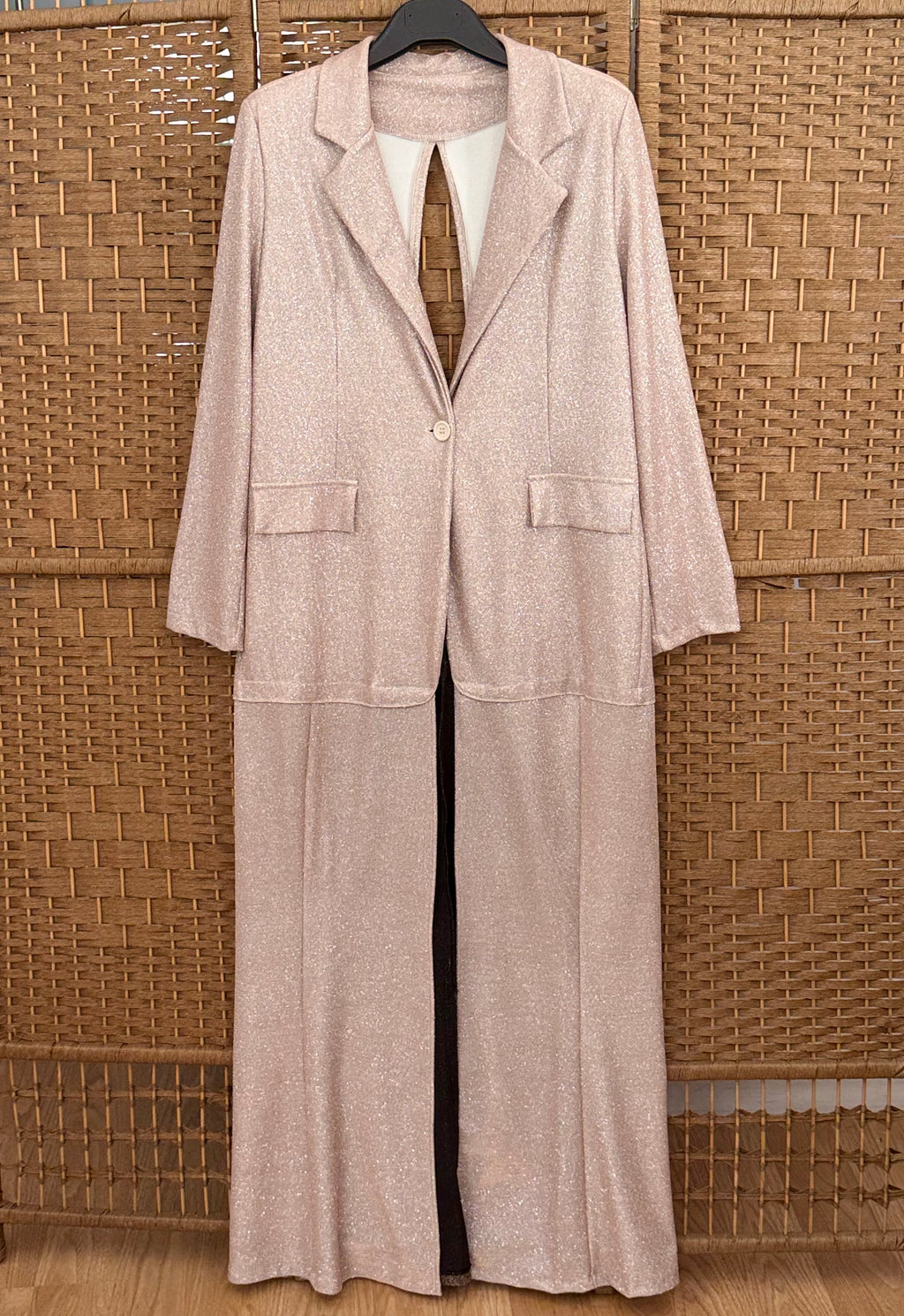 Golden and bronze long blazer!! Unique!!