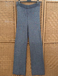 Knitted dark silver grey pants
