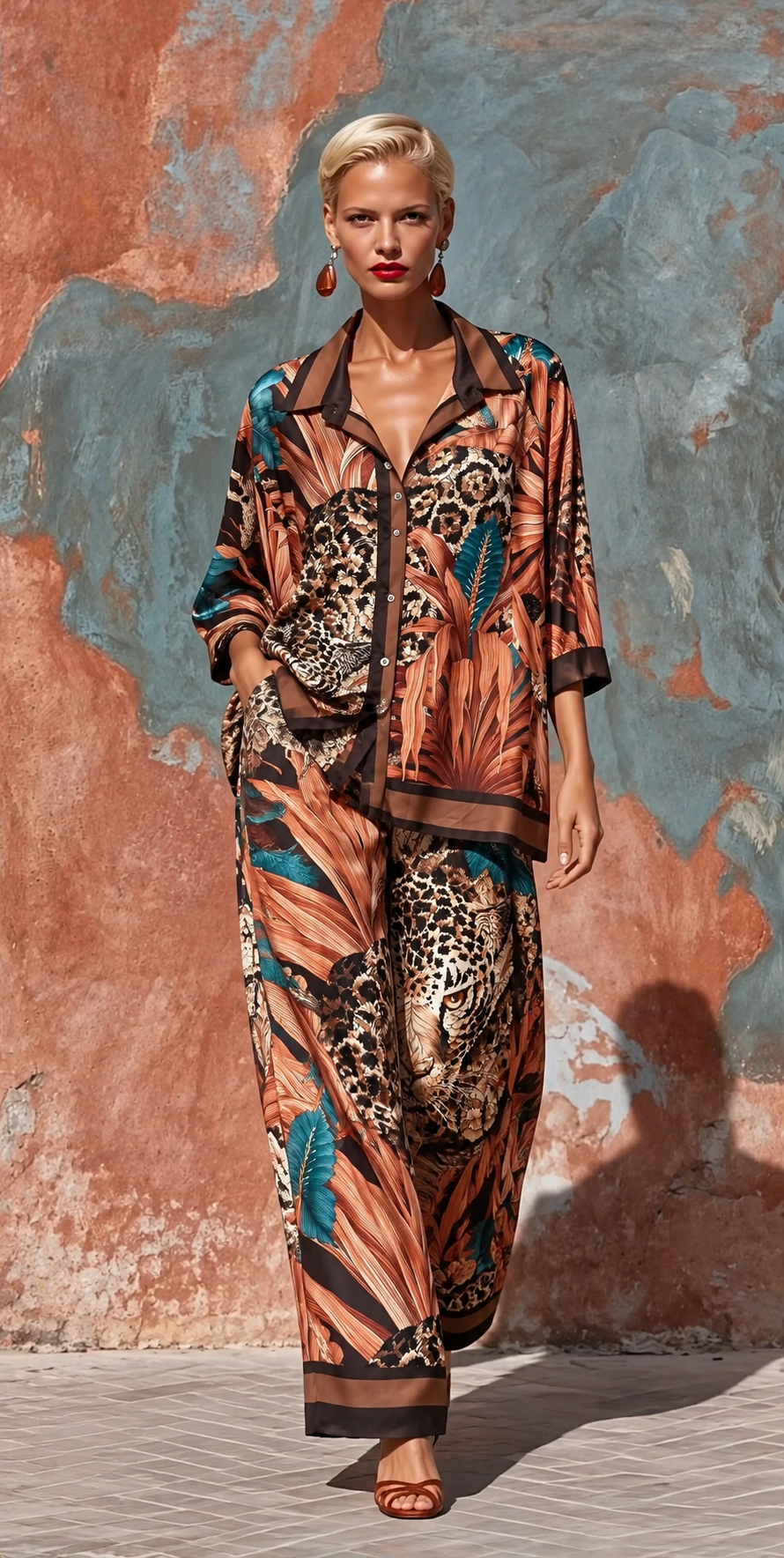 Colorful animal print set