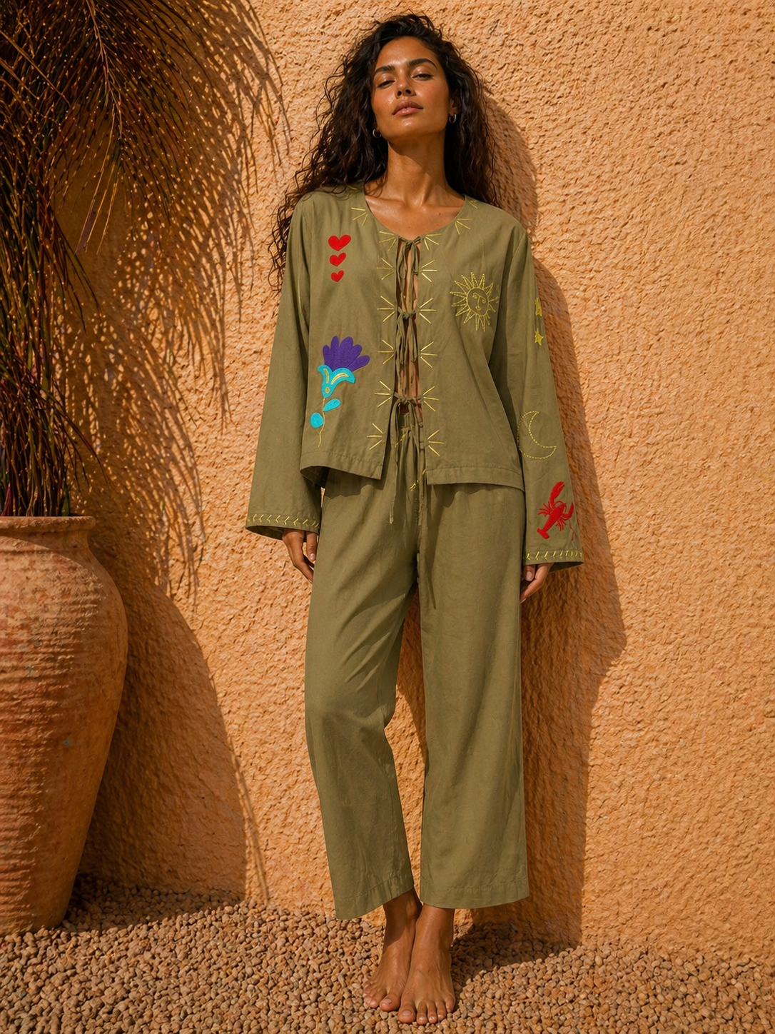 Embroidered Cardigan – Colourful Artisan Design