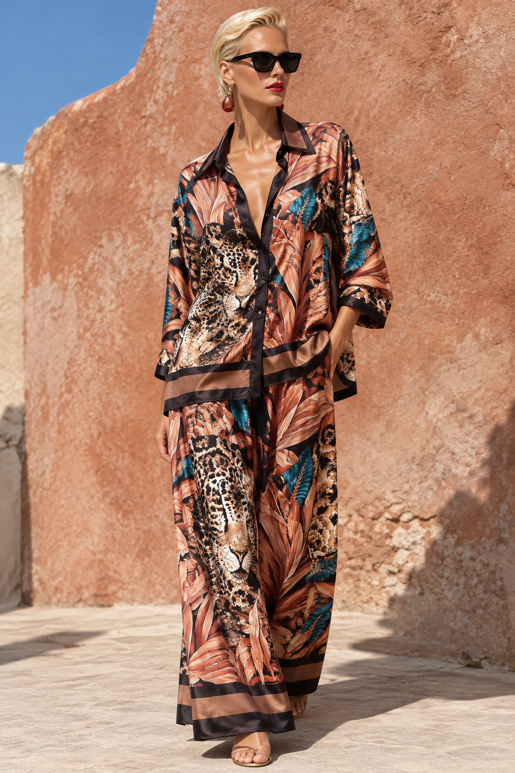 Colorful animal print set