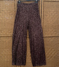 Sequin pants brown/bronze