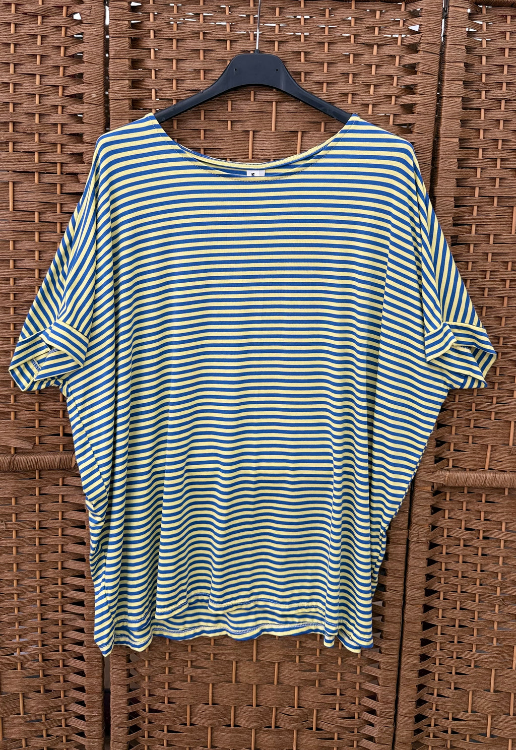 Oversized Striped Viscose T-Shirt – 3 Colourways