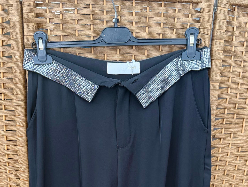 Pants with shiny beads waist size M