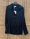 Black small plisse shirt