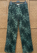 Animal print jeans L