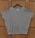 Oversized Striped Viscose T-Shirt – 3 Colourways