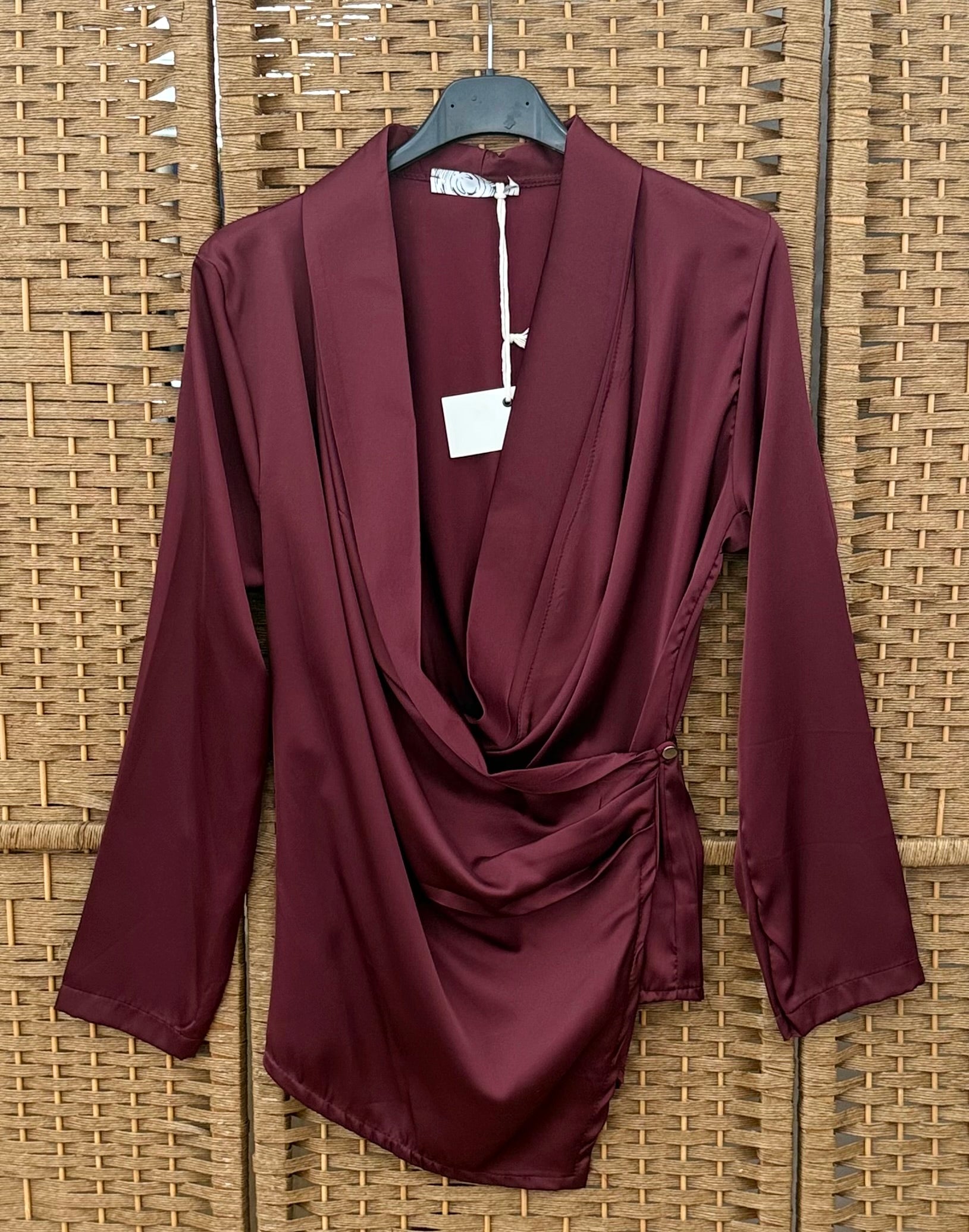 Burgundy blouse