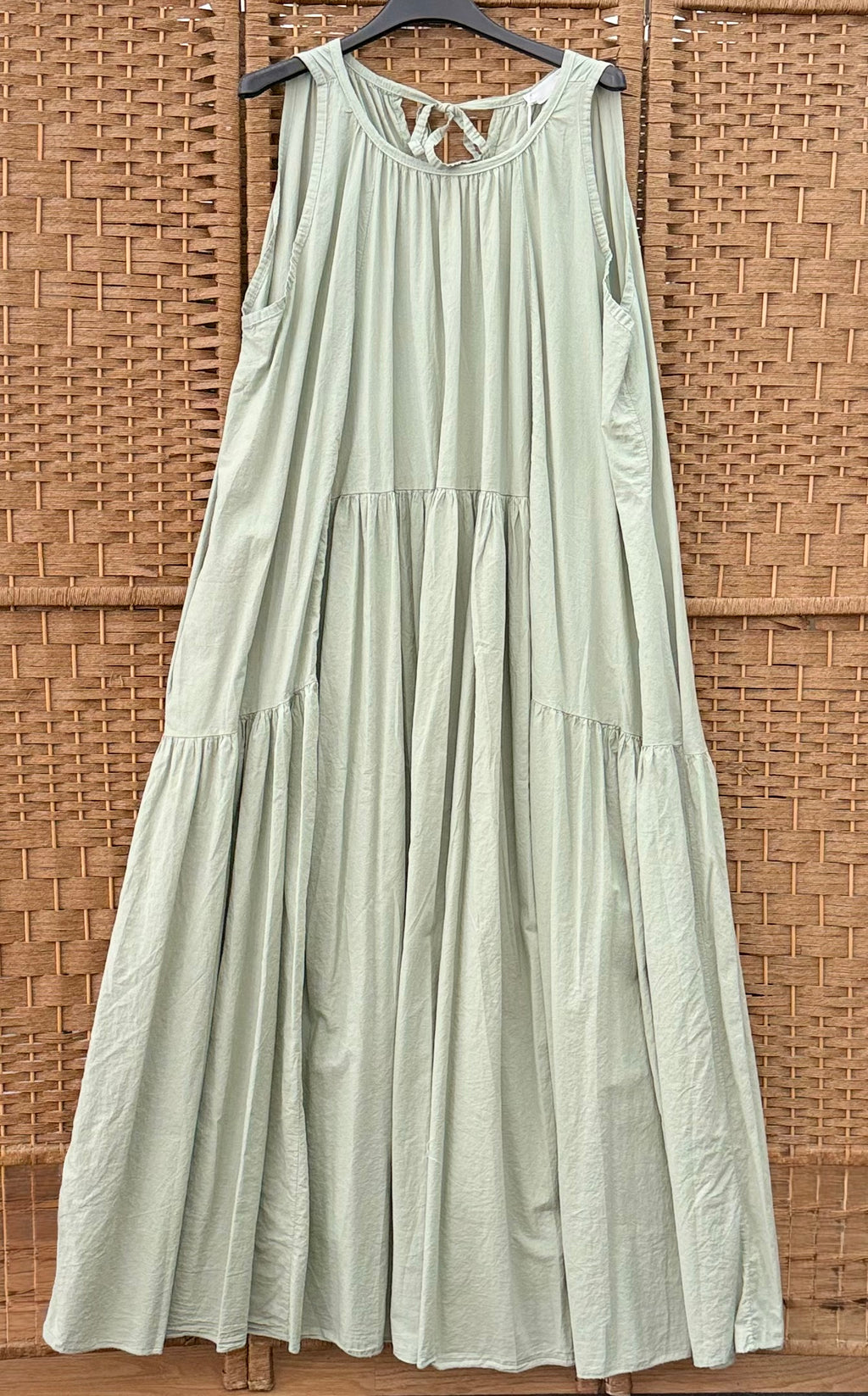 Cotton, long, relaxed dress