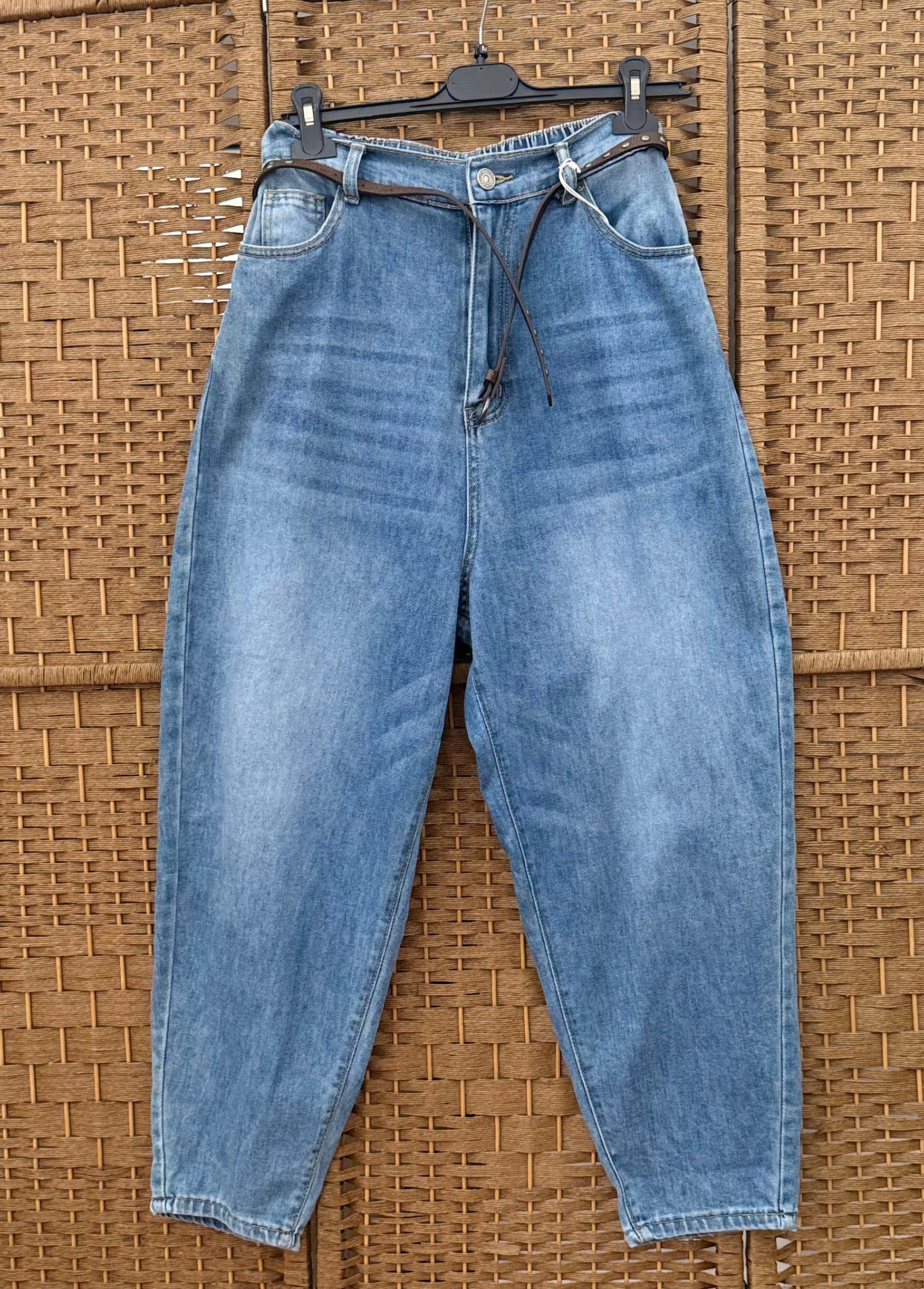Jeans one size with elastic waist