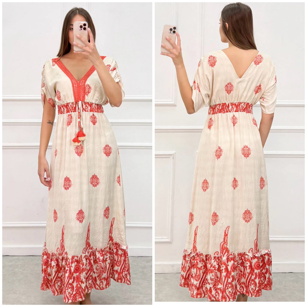 Soft Viscose & Polyamide Summer Dress