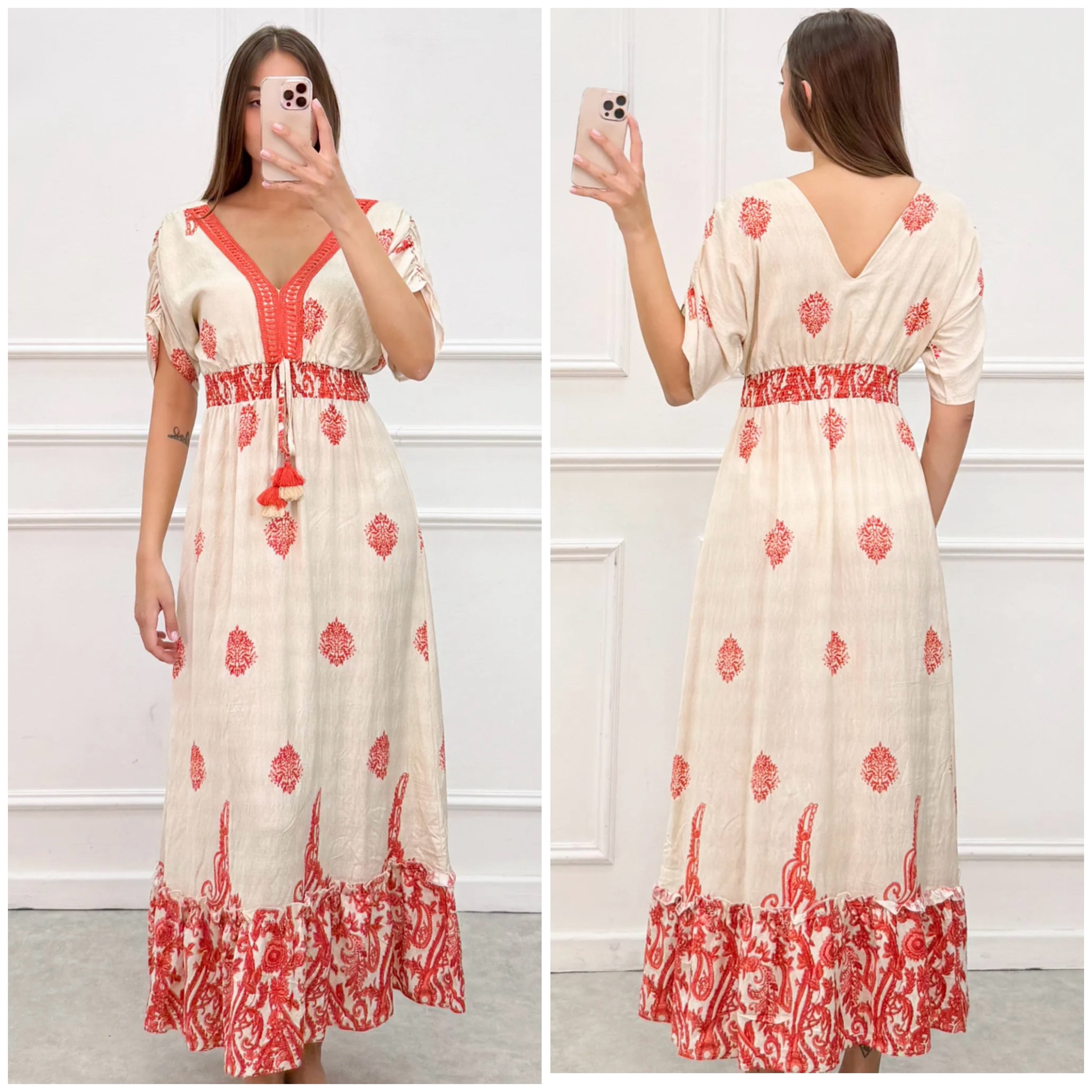 Soft Viscose & Polyamide Summer Dress
