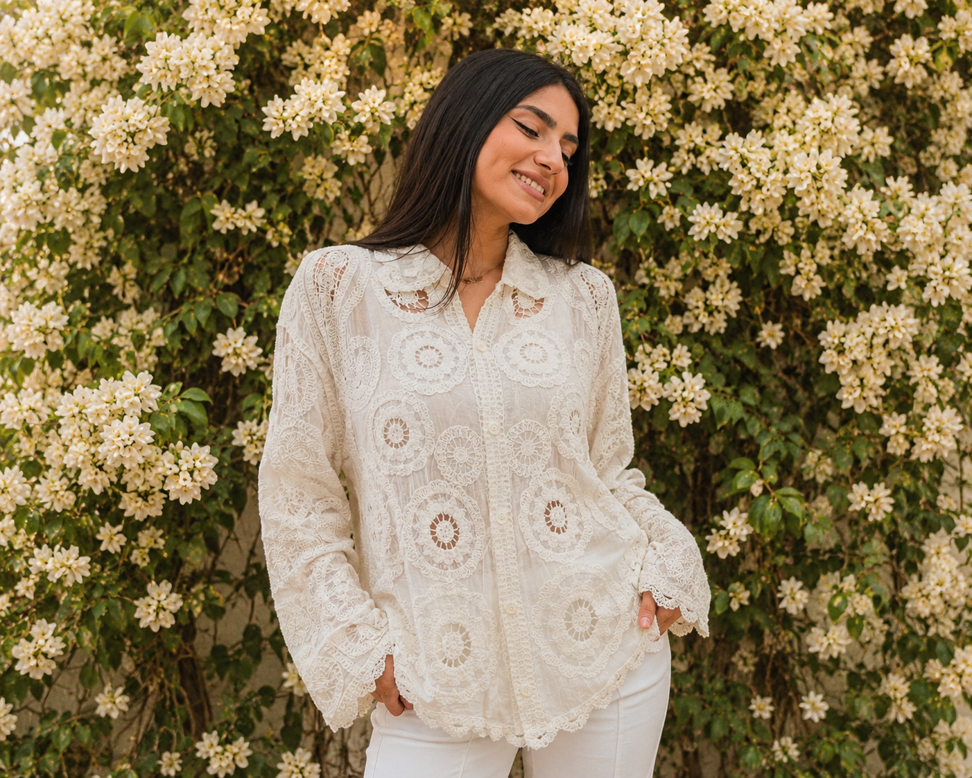 Embroidered Cotton Shirt