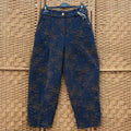 Floral Embroidered Barrel-Leg Trousers